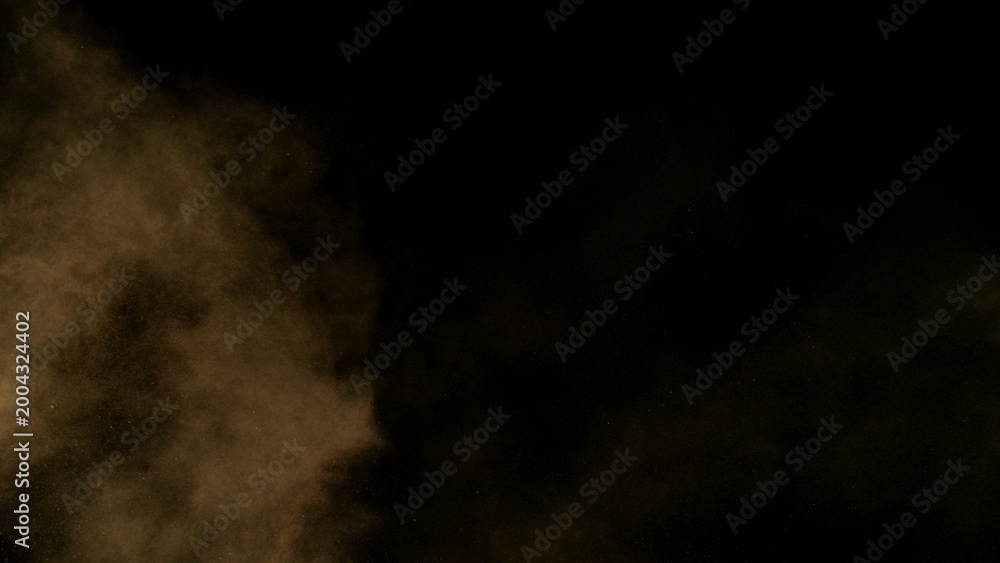 Fototapeta premium Freeze Motion Shot of Flying Sand Dust