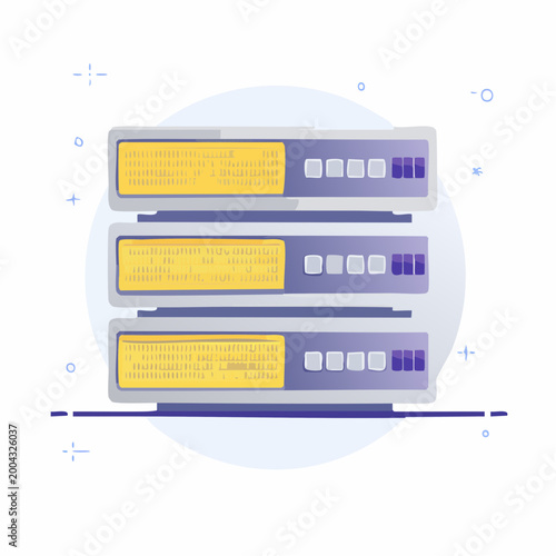 Server Rack Illustration