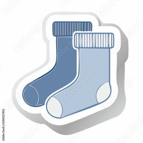 Pair of Blue Socks Icon