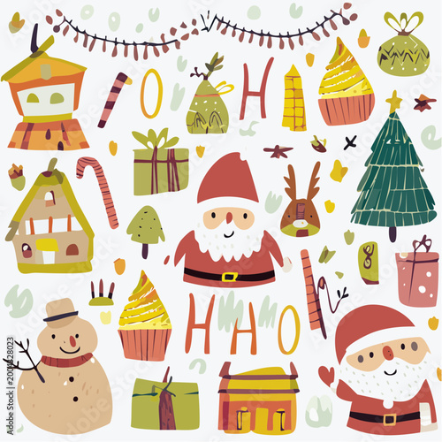 Cute Christmas Elements Collection