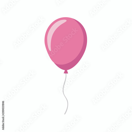 Pink Balloon with String