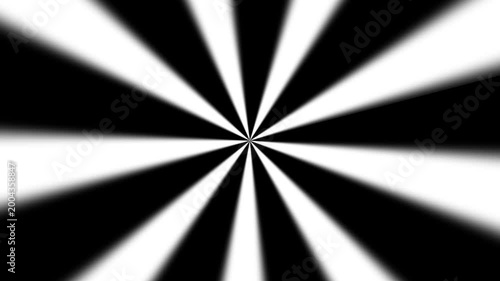 Black and white radial stripe dynamic background