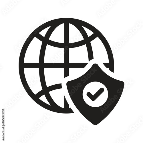 Bilde på lerret World protection icon