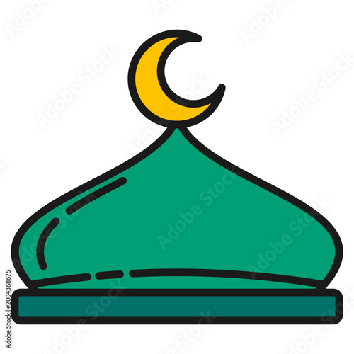 Islamic Dome Icon For Design Elements