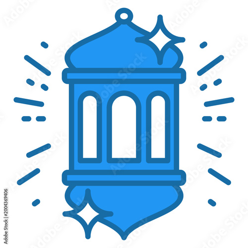 Lantern Glow Icon For Design Elements