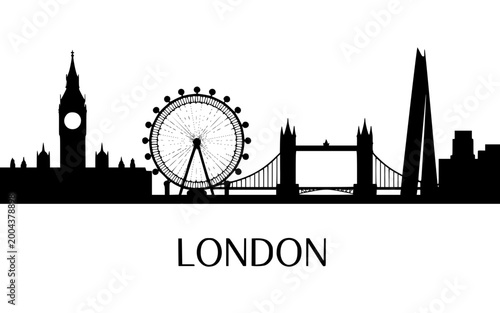 london skyline silhouette