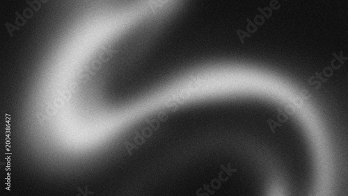 Bilde på lerret Black grainy gradient background, dark white gray monochrome abstract noise text