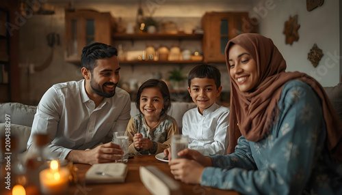 young couple in the restaurant
