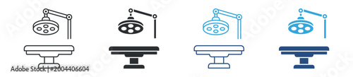 Fotografía Surgery light icon set