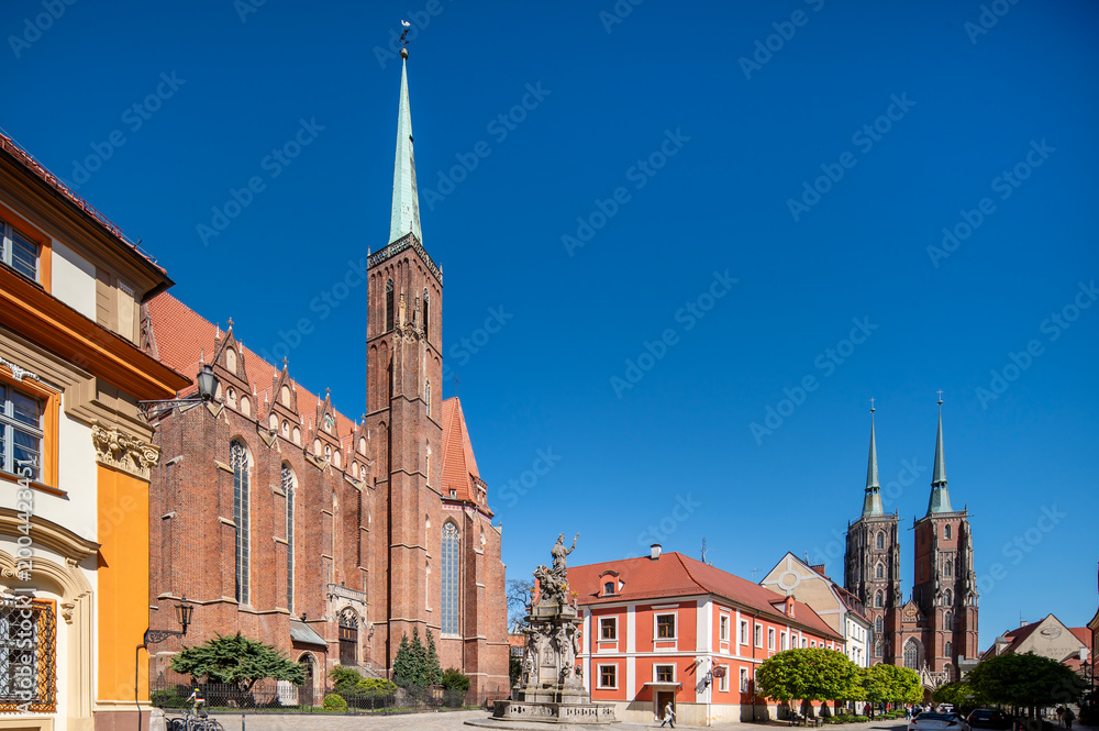 Fototapeta premium Ostrów Tumski, Wrocław, Polska