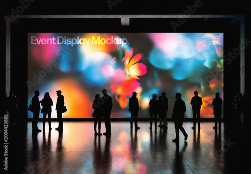Large Event Screen Mockup – Indoor Branding Presentation (PSD)