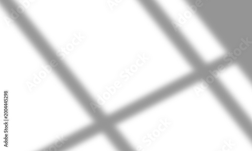 Partial Corner Window Frame Shadow Overlay on Transparent Background Isolated 
