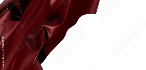 Close up of textured red fa...