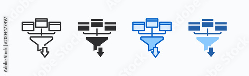 Ingestion Icon Sheet Multiple Style Collection Isolated Vector