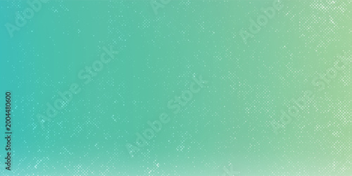 Tableau sur toile Gradient green teal background with a dotted texture
