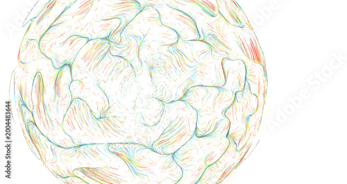 Flowing colorful lines crea...