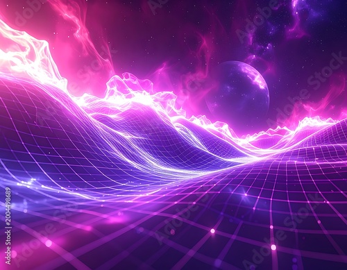 Neon cosmic landscape
