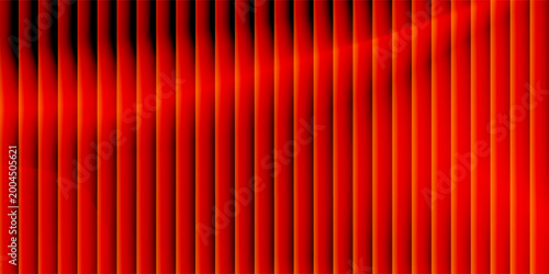 Sunset gradient vertical linear pattern with fractal glass effect and warm blending glowing tones. Serene atmosphere, tranquility sky, peaceful twilight mood aesthetic design. Vector illustration