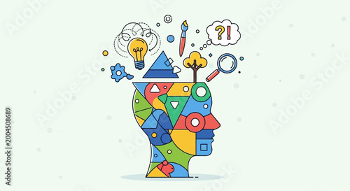 Creative Mind Abstract: Ideas, Innovation, Thinking, Problem Solving, Inspiration, Brainstorming