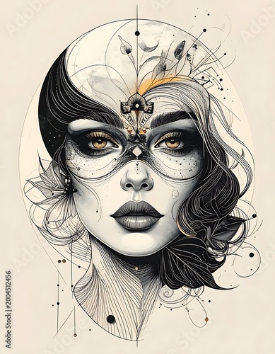 Mysterious masked woman