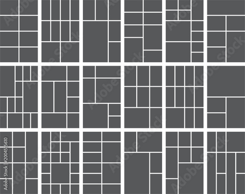 Geometric gray brick wall pattern in lines for architecture design Bento Grid Collection
