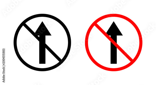Free Download No entry sign vector graphics collection on white background - GFXLoad
