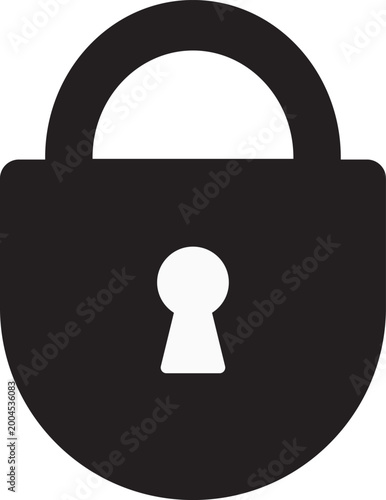 Padlock icon vector illustration