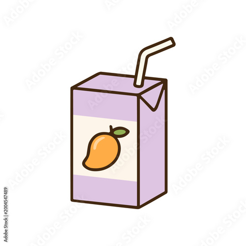 Carton of Mango Juice Drink.