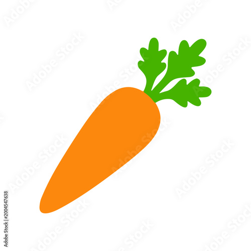 Fresh orange carrot vegetable.