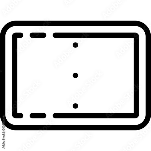 Tablou pe pânză Square ellipsis vertical Icon