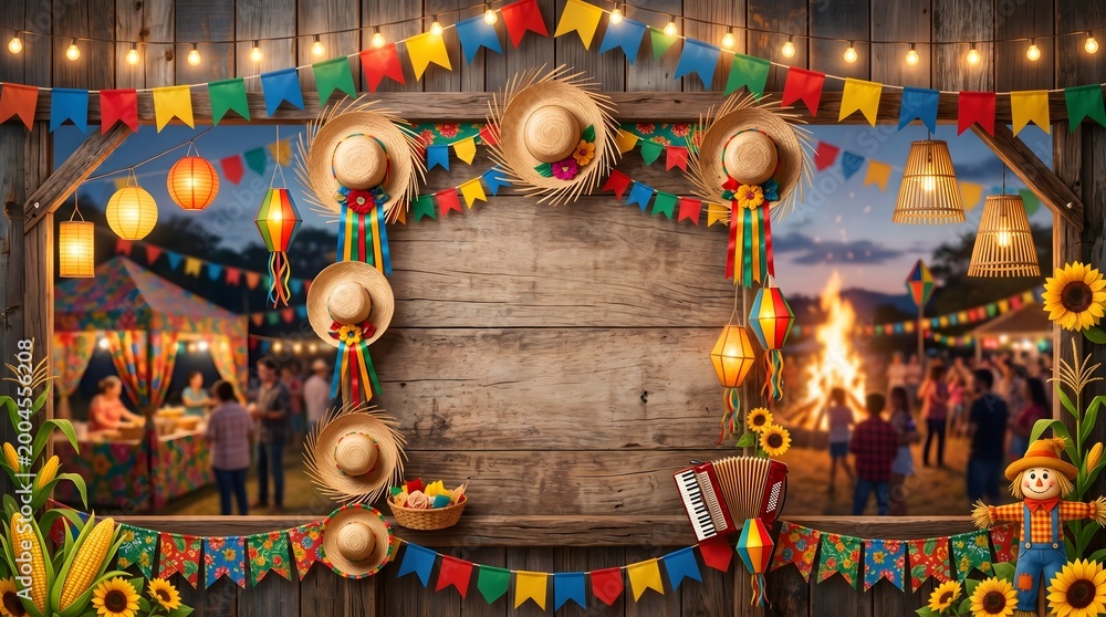 Fototapeta premium Traditional Festive Celebration with Decorations