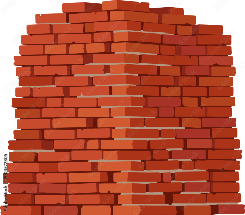 Obraz premium Stack of red clay bricks for construction and masonry work