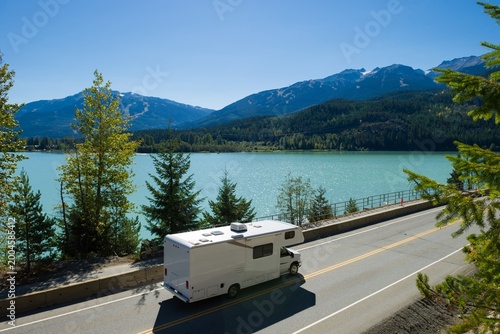 truck on the highway