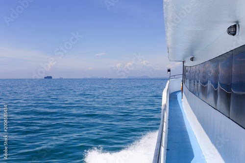 yacht in the sea
