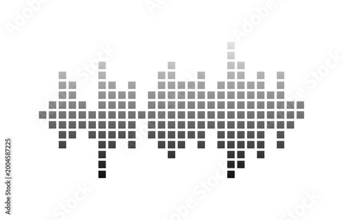 Music equalizer icon, without background