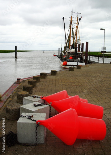 buoys in the harbor