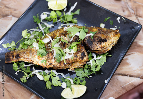 grilled whole fish