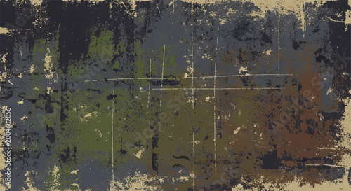 Obraz na płótnie Grunge texture background with distressed paint and subtle grid lines