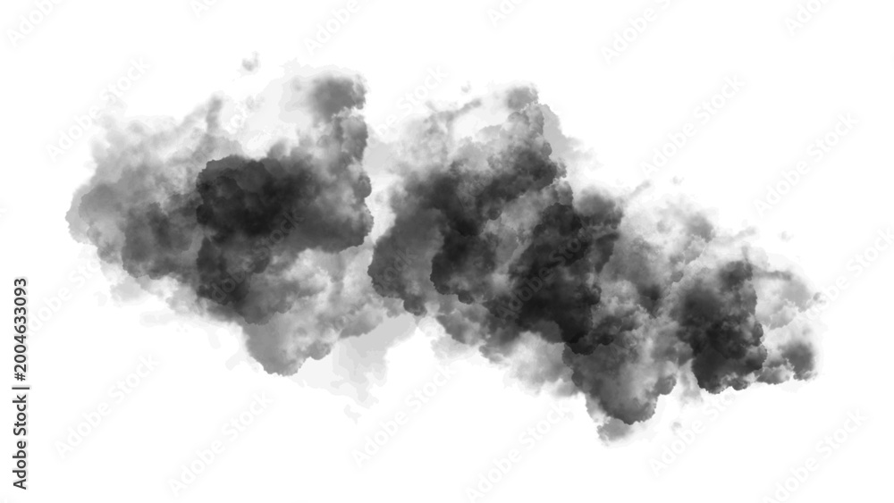 Naklejka premium slow motion black smoke swirling abstract motion background 4k footage