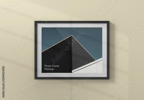 Horizontal Photo Frame Mockup