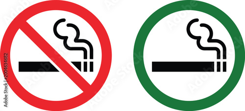 Stop do not smoke sign representing smoke free zone, no smoking restriction, forbidden cigarette and electronic cigarette use, tobacco free area warning, and public health safety signage