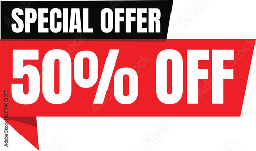 Special offer 50 off tag