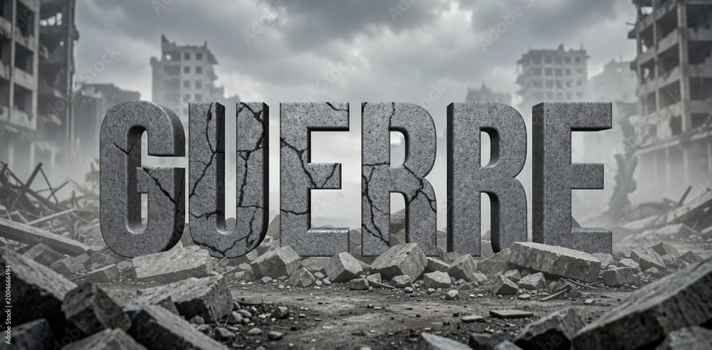 Obraz premium guerre en pierres