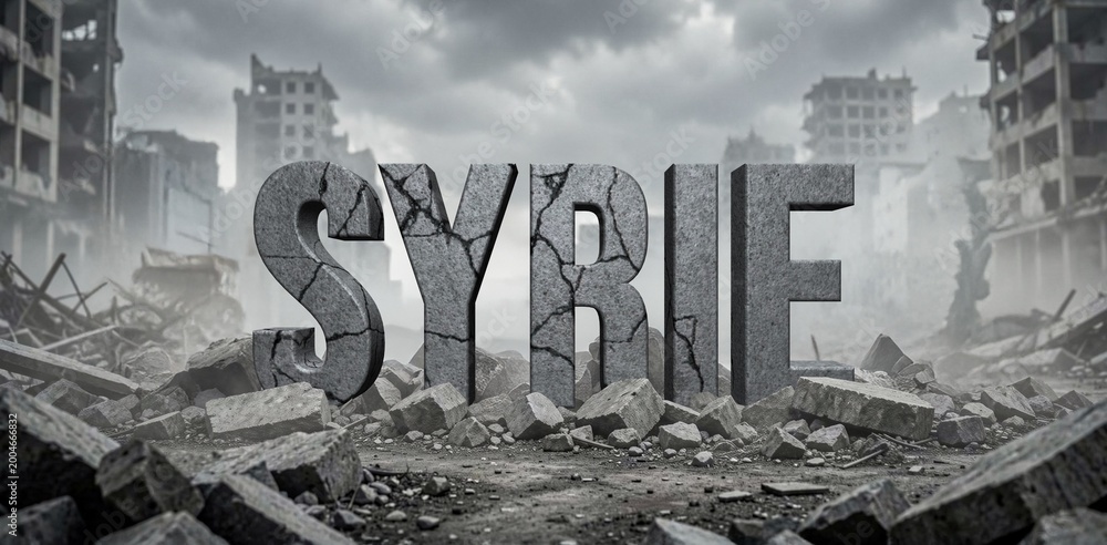 Naklejka premium Syrie en pierres