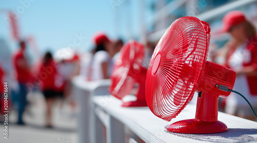 Rear view of fans on a street outside a stadium before a match, pre-game gathering concept, match day street atmosphere, supporter culture outside arena, defocused background,