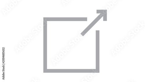 Fotografija Expand window icon symbolizing outward expansion or going fullscreen with fullsc