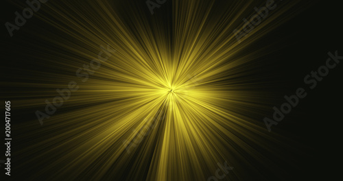 Bright sunshine yellow light burst with sharp radiating rays for energetic digital media and advertising projects