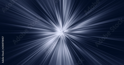 Minimalist white and cool blue light starburst with clean radiating rays for futuristic tech user interfaces