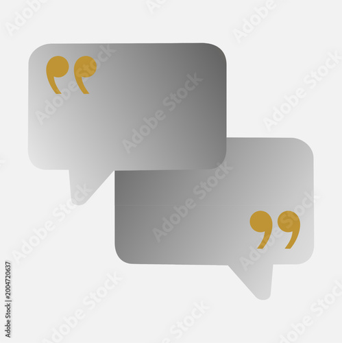 Quote Speech Bubble Communication Icon