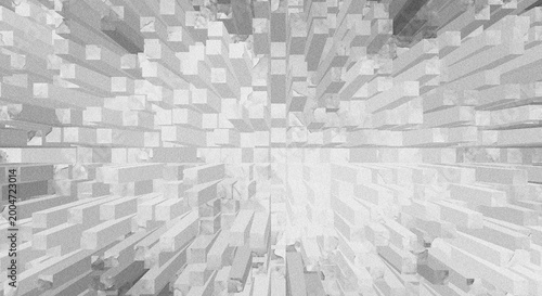 Abstract Extruded Cubes Background creating a dynamic and textured visual effect